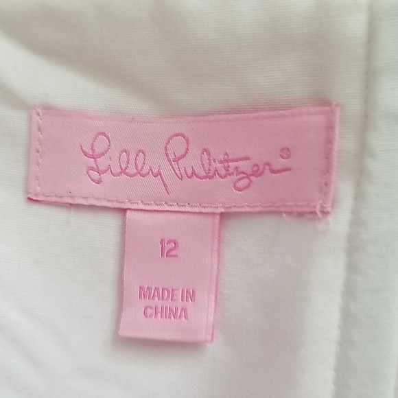Lilly Pulitzer Strapless Pink Dress with Lace Detail - Picture 8 of 8